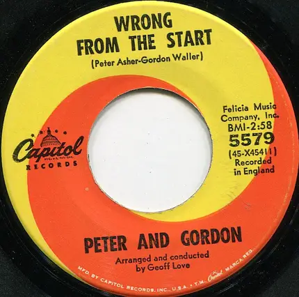 Peter & Gordon - Woman / A World Without Love / Nobody I Know / Lady Godiva