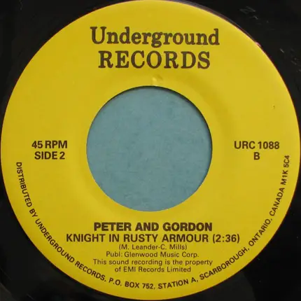 Peter & Gordon - True Love Ways / Knight In Rusty Armour