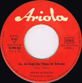 peter hinnen - Ja, Da Liegt Der Hase Im Schnee