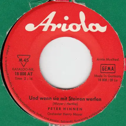 Peter Hinnen - Und Wenn Sie Mit Steinen Werfen