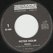 7inch Vinyl Single - Peter Holm - Monia / Que Fais-Tu Loin De Moi