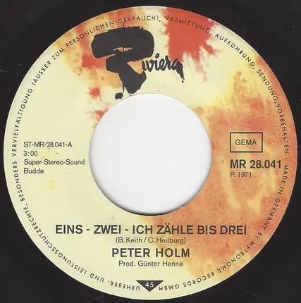 Peter Holm - Eins - Zwei - Ich Zähle Bis Drei