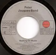 7inch Vinyl Single - Peter Jacques Band - Walking On Music / Fly With The Wind - Silver Ariola Logo
