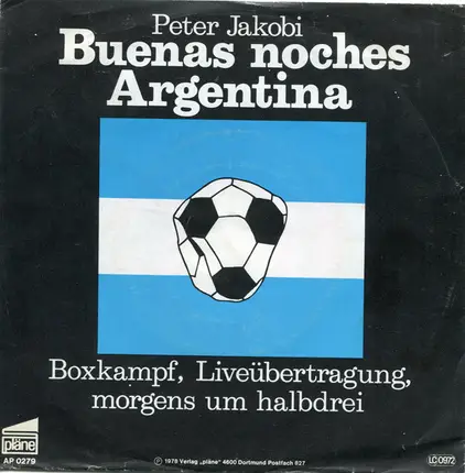 Peter Jakobi - Buenas Noches Argentina