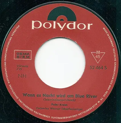 Peter Kraus - Wenn Es Nacht Wird Am Blue River