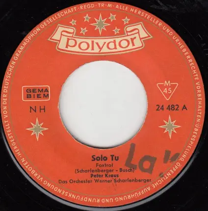 Peter Kraus - Solo Tu