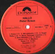 LP - Peter Kraus - Hallo! Peter Kraus
