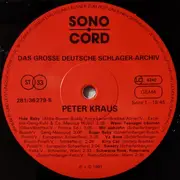LP - Peter Kraus / Renate Und Werner Leismann - Das Grosse Deutsche Schlager-Archiv