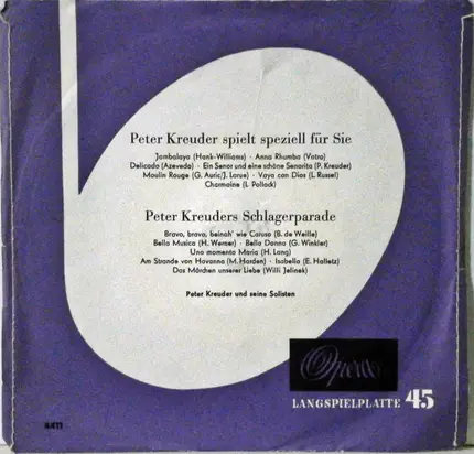 Peter Kreuder - Peter Kreuder Und Seine Solisten