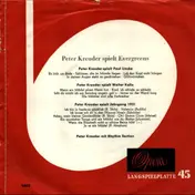 Peter Kreuder Und Seine Tanz-Rhythmiker - Peter Kreuder Spielt Evergreens