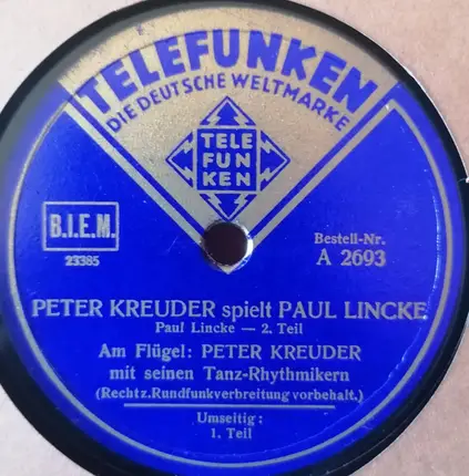 Peter Kreuder - Spielt Paul Lincke