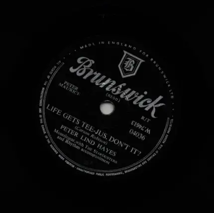 Peter Lind Hayes - That Certain Party / Life Gets Tee Jus, Don't It