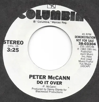 Peter McCann - Do It Over
