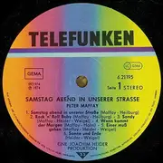 LP - Peter Maffay - Samstag Abend In Unserer Straße