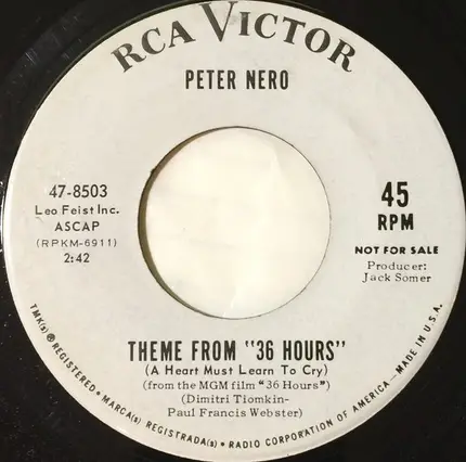 Peter Nero - If You've Got A Heart / Theme From ' 36 Hours'