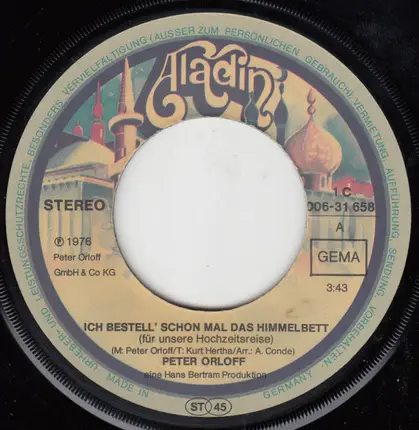 Peter Orloff - Ich Bestell' Schon Mal Das Himmelbett