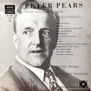 10'' - Schubert / Peter Pears / Benjamin Britten - Peter Pears Singt Schubert-Lieder