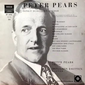 Franz Schubert - Peter Pears Singt Schubert-Lieder