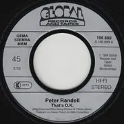 7inch Vinyl Single - Peter Randell - That's O.K. / Rain