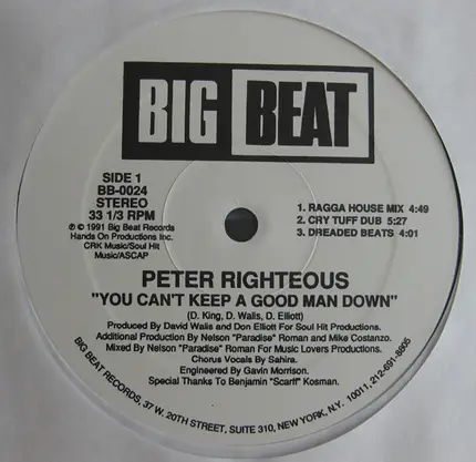 Peter Righteous - You Can't Keep A Good Man Down