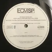 LP - Peter Rühmkorf - Michael Naura , Wolfgang Schlüter , Eberhard Weber - Kein Apolloprogramm Für Lyrik