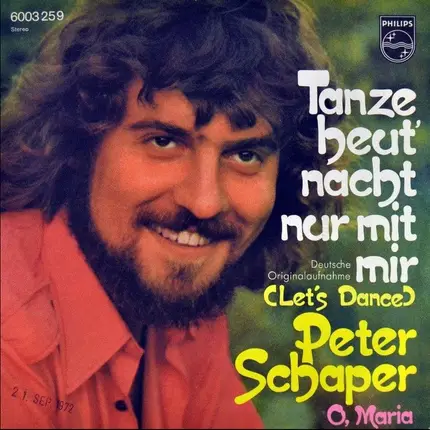 Peter Schaper - Tanze Heut' Nacht Nur Mit Mir