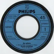 7inch Vinyl Single - Peter Schaper - So Allein