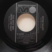 7inch Vinyl Single - Peter Sauer - In Mein Herz Fällt Der Regen