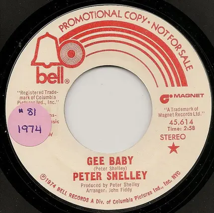 Peter Shelley - Gee Baby