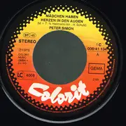 7inch Vinyl Single - Peter Simon - Mädchen Haben Herzen In Den Augen