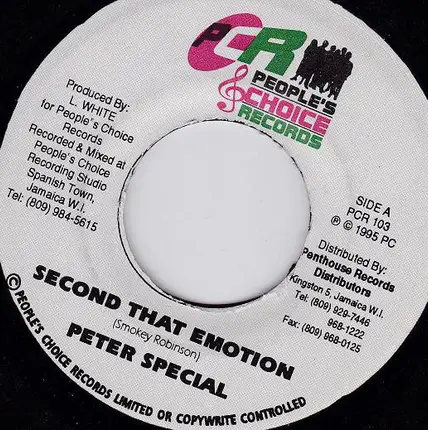 Peter Special - Second That Emotion
