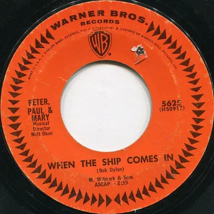 Peter, Paul & Mary - The Times They Are A-Changin' / When The Ship Comes In