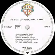 LP - Peter, Paul & Mary - The Best Of Peter, Paul And Mary