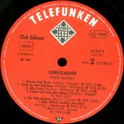 LP - Peter Maffay - Liebeslieder