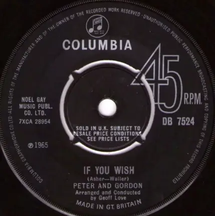 Peter & Gordon - True Love Ways
