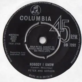 Peter & Gordon - Nobody I Know