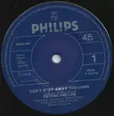 7inch Vinyl Single - Peters & Lee - Don't Stay Away Too Long - Paper Label