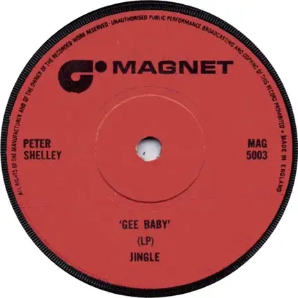 Peter Shelley / Alvin Stardust - Gee Baby / Alvin Stardust