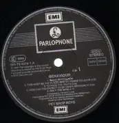 LP - Pet Shop Boys - Behaviour