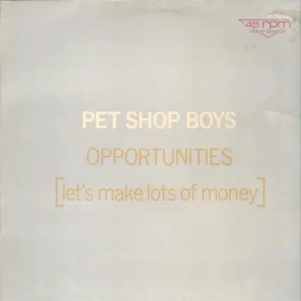 Pet Shop Boys - Opportunities