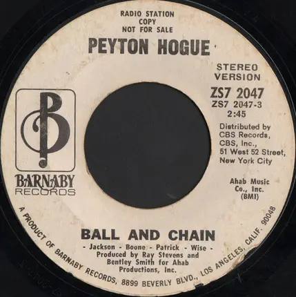 Peyton Hogue - Ball And Chain