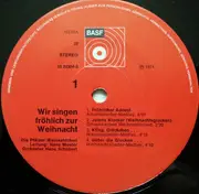 LP - Pfälzer Weinkehlchen Leitung: Hans Moster - Wir Singen Fröhlich Zur Weihnacht