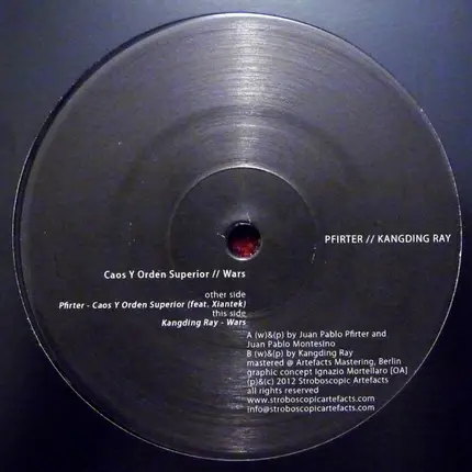 Pfirter // Kangding Ray - Caos Y Orden Superior // Wars