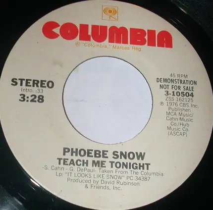 Phoebe Snow - Teach Me Tonight