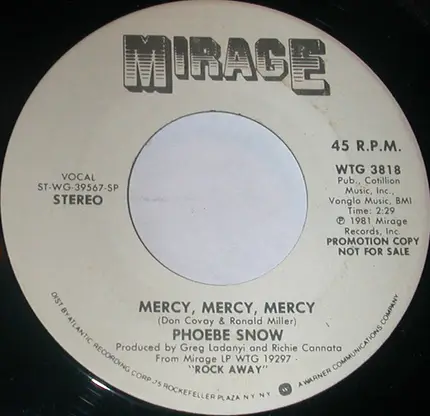 Phoebe Snow - Mercy, Mercy, Mercy