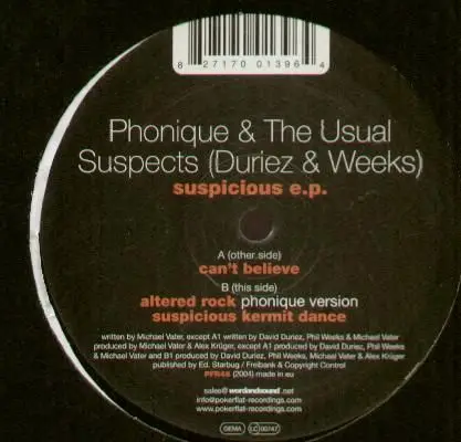 Phonique - Suspicious E.P.