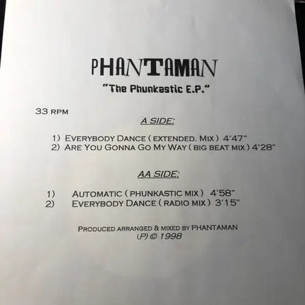 Phantaman - The Phunkastic E.P.