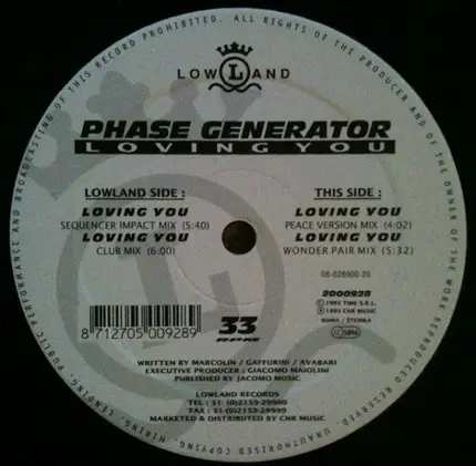 Phase Generator - Loving You