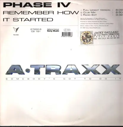 Phase IV - Remember How It Started