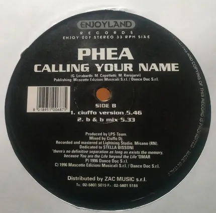 Phea - Calling Your Name